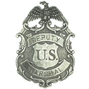 Deputy United States Marshal Eagle Badge  Nickel