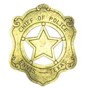 Chief Of Police Badge - Ennis Texas