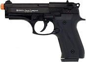 Front Firing Beretta V92F Compact  9MMPA Blank Gun Black 