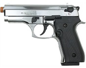 Front Firing Beretta Cougar 9MMPA Blank Firing Gun Chrome