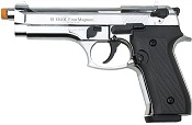 Front Firing Beretta V92F 9MMPA Blank Gun Chrome